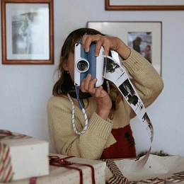 Камера с моментальной печатью КИДИВУЛЬФ (KIDYWOLF), синяя